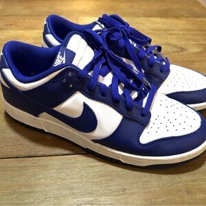 Nike Dunk Low Retro Sneaker Men’s 10 WHITE/ CONCORD/ UNIVERSITY RED